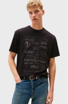 Мужская черная футболка RLX ARCHIVE Черный L Tommy Jeans DM0DM21584