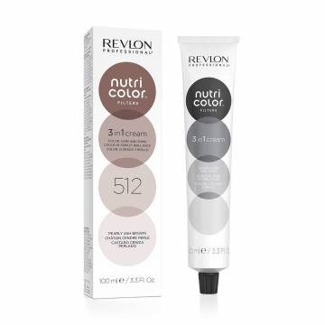 Тонирующий крем-бальзам для волос Revlon Professional Nutri Color Filters Toning 512 Pearly Ash Brown, 100 мл Тонирующий крем-бальзам для волос Revlon Professional Nutri Color Filters Toning 512 Pearly Ash Brown, 100 мл
