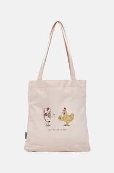 Бежевая сумка-шопер TOTE LEGACY COTTON Бежевый ONESIZE New Balance LAB51503AS2