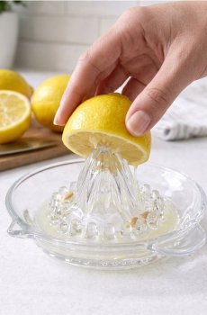 Скляна соковижималка для цитрусових - clear