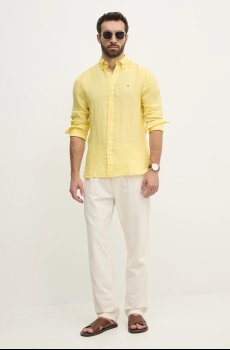 Брюки с примесью льна Pepe Jeans LINEN PULL ON PANTS