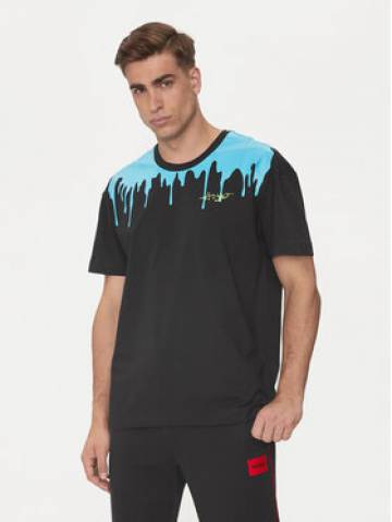 Hugo Футболка Melted 50515212 Чорний Regular Fit Hugo Футболка Melted 50515212 Чорний Regular Fit