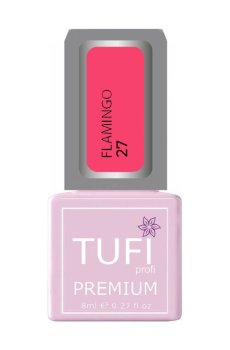 Гель-лак для ногтей Tufi profi Premium Flamingo 27 Розовый блеск, 8 мл