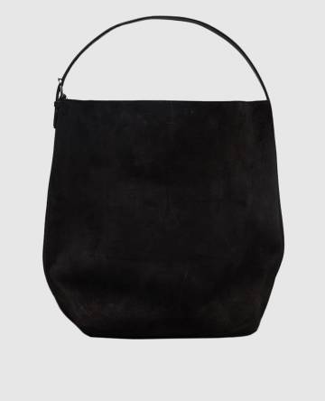 Коричневая замшевая сумка с логотипом Коричневая замшевая сумка с логотипом