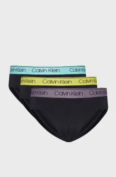 Мужские черные брифы (3 шт) HIP BRIEF Черный S Calvin Klein 000NB2568A
