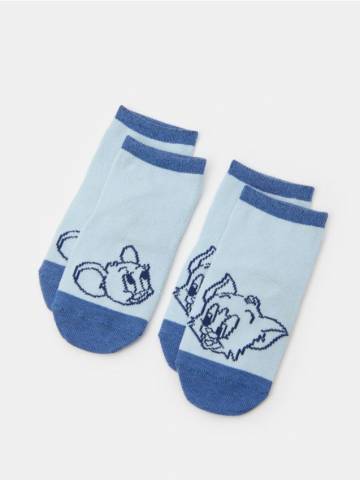 Набір із 2 пар шкарпеток із антиковзким покриттям Tom and Jerry - різнобарвний Набір із 2 пар шкарпеток із антиковзким покриттям Tom and Jerry - різнобарвний