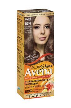 Стойкая крем-краска для волос Acme Color Avena Shine Color 634 Карамельно-каштановый, 133 мл