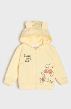Худі на блискавці Winnie the Pooh - світло-жовтий