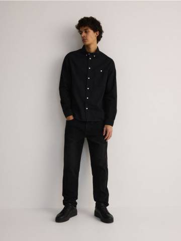 Reserved - Джинси slim із вареним ефектом - чорний - YU860-99J Reserved - Джинси slim із вареним ефектом - чорний - YU860-99J
