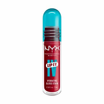 Блеск-тинт для губ NYX Professional Makeup Lip I.V. Hydrating Lip Gloss Stain 11 Red-y.Set.Wet, 5 мл Блеск-тинт для губ NYX Professional Makeup Lip I.V. Hydrating Lip Gloss Stain 11 Red-y.Set.Wet, 5 мл