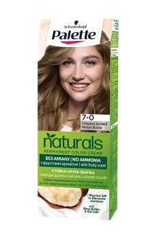 Безаммиачная краска для волос Palette Naturals Permanent Color Creme, 7-0 Средне-русый, 110 мл