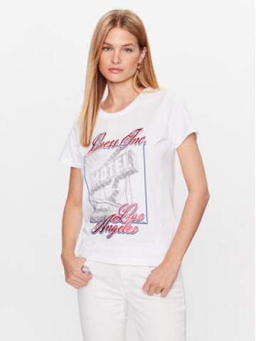 Guess Футболка Postcard W3GI20 JA914 Білий Regular Fit Guess Футболка Postcard W3GI20 JA914 Білий Regular Fit