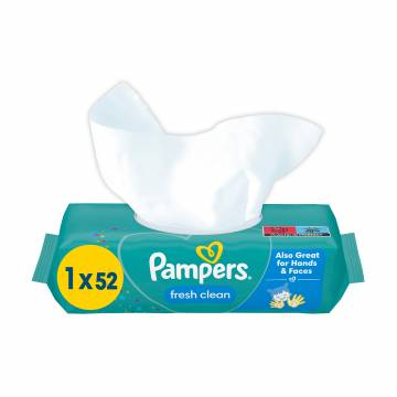 Детские влажные салфетки Pampers Fresh Clean, 52 шт Детские влажные салфетки Pampers Fresh Clean, 52 шт