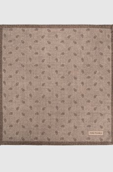 Двухсторонний платок-паше из шерсти и кашемира цвета хаки