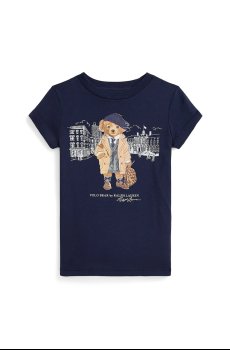Детская хлопковая футболка Polo Ralph Lauren