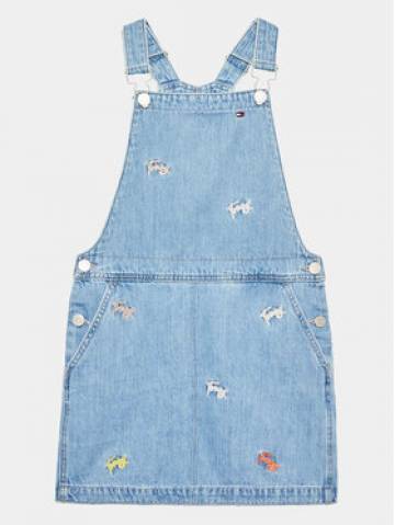 Tommy Hilfiger Джинсова сукня Dungaree KG0KG07194 D Голубий Regular Fit Tommy Hilfiger Джинсова сукня Dungaree KG0KG07194 D Голубий Regular Fit