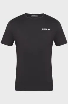 Мужская черная футболка Черный XXL Replay M6888 .000.M23608P
