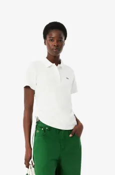 Женское белое поло Белый 38 Lacoste PF9589001