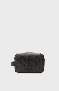 Мужской черный несессер с узором DOPP KIT Черный ONESIZE Calvin Klein LV04D1082G