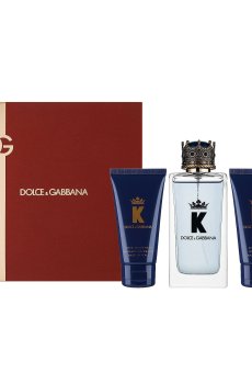 Парфюмированный набор мужской Dolce & Gabbana K (туалетная вода, 100 мл + гель для душа, 50 мл + бальзам после бритья, 50 мл)