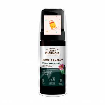 Пенка для умывания Green Pharmacy Face Foam Кактус и сквалан, 150 мл