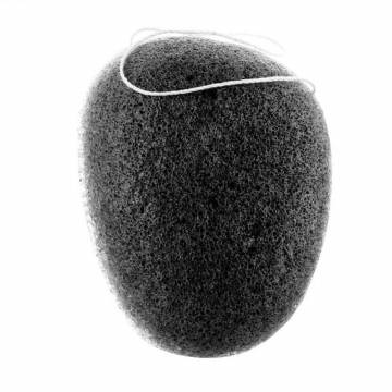 Конжаковый спонж-губка Cosmo Shop Konjac Mouse, 9.5*6.5*2.5 см, черный, 1 шт (CS077B)