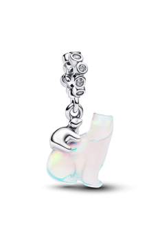 Намистина "Біла ведмедиця із ведмежам"