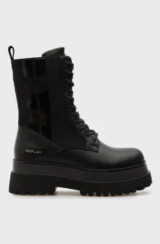 Женские черные ботинки Черный 37 Replay GWL72 .000.C0022S