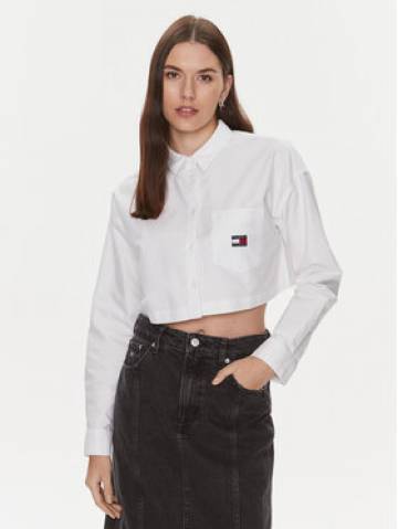 Tommy Jeans Сорочка Badge DW0DW17345 Білий Relaxed Fit Tommy Jeans Сорочка Badge DW0DW17345 Білий Relaxed Fit