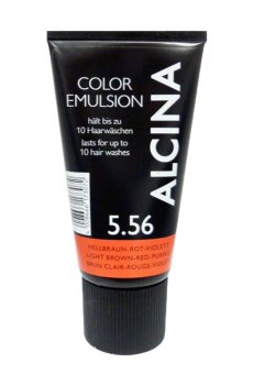 Уценка! Оттеночная эмульсия для волос Alcina Color Emulsion 5.56 Light Brown-Red-Purple, 150 мл
