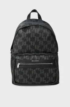 Мужской черный рюкзак с узором Черный ONESIZE Karl Lagerfeld A4M30199;2FB
