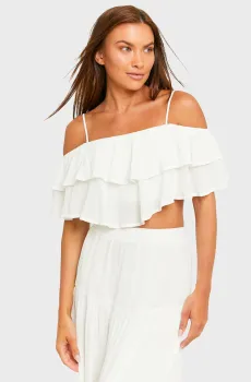 Женский белый топ Белый M Tally Weijl SWSVISTRA