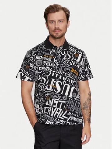 Just Cavalli Поло 75OAG6R0 Чорний Regular Fit Just Cavalli Поло 75OAG6R0 Чорний Regular Fit