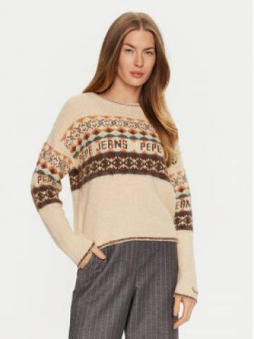 Pepe Jeans Светр Hitty PL702193 Бежевий Relaxed Fit Pepe Jeans Светр Hitty PL702193 Бежевий Relaxed Fit