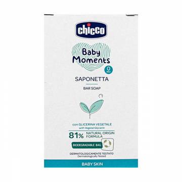 Детское мыло Chicco Baby Moments Мягкая пена, 100 г Детское мыло Chicco Baby Moments Мягкая пена, 100 г