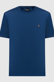 Синяя футболка с монограммой