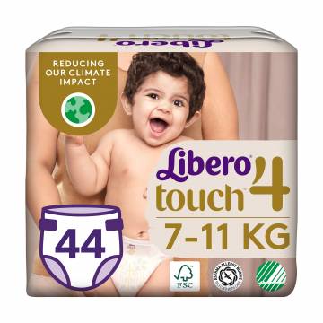 Подгузники Libero Touch размер 4 (7-11 кг), 44 шт Подгузники Libero Touch размер 4 (7-11 кг), 44 шт