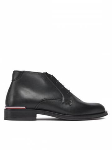 Tommy Hilfiger Черевики Core Rwb Hilfiger Lth L Boot FM0FM04804 Чорний Tommy Hilfiger Черевики Core Rwb Hilfiger Lth L Boot FM0FM04804 Чорний