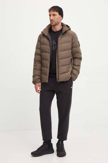 Пуховая куртка Jack Wolfskin Colonius мужская цвет серый зимняя 1207431 Пуховая куртка Jack Wolfskin Colonius мужская цвет серый зимняя 1207431
