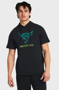 Мужское черное худи Pjt Rck Payoff SS Terry Hdy Черный M Under Armour 1383227-001