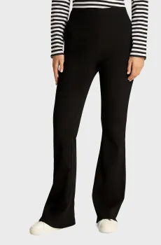 Женские черные спортивные брюки WOVEN LABEL WIDE LEG RIB PANTS Черный L Calvin Klein Jeans J20J224842