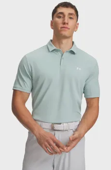 Мужское мятное поло UA T2G Pique Polo-BLU Ментоловый XL Under Armour 6012303-477