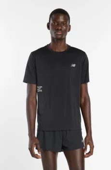 Мужская черная футболка Athletics Graphic Черный S New Balance MT53216BK