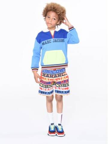 Marc Jacobs Шорти з тканини W24276 S Голубий Regular Fit Marc Jacobs Шорти з тканини W24276 S Голубий Regular Fit