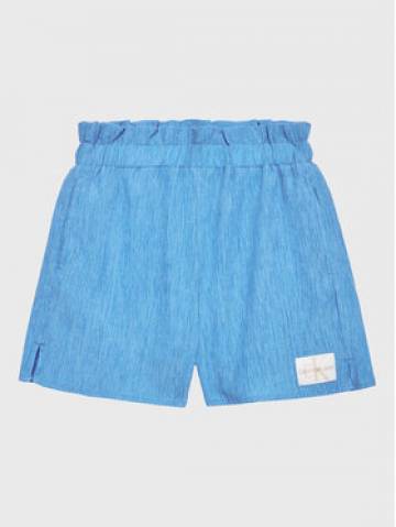 Calvin Klein Jeans Шорти з тканини Crinkle Paperbag IG0IG01982 Голубий Regular Fit Calvin Klein Jeans Шорти з тканини Crinkle Paperbag IG0IG01982 Голубий Regular Fit
