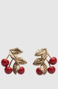 Золотые серьги Cherry