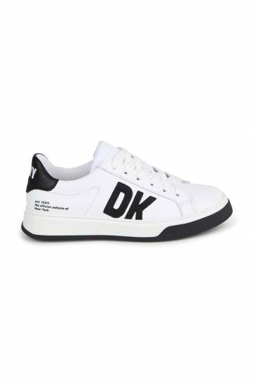 Детские кожаные кроссовки Dkny цвет белый Детские кожаные кроссовки Dkny цвет белый