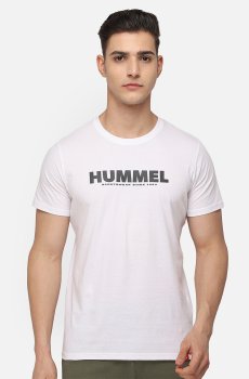hummel Men White Typography Printed T-shirt