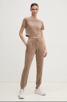 Футболка из велюра Guess COUTURE