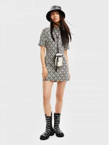 Desigual Трикотажна сукня Karen 22WWVK72 Кольоровий Regular Fit Desigual Трикотажна сукня Karen 22WWVK72 Кольоровий Regular Fit